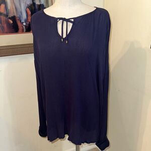 Juicy Couture Tie Neck Gauze Women's Top Size XL